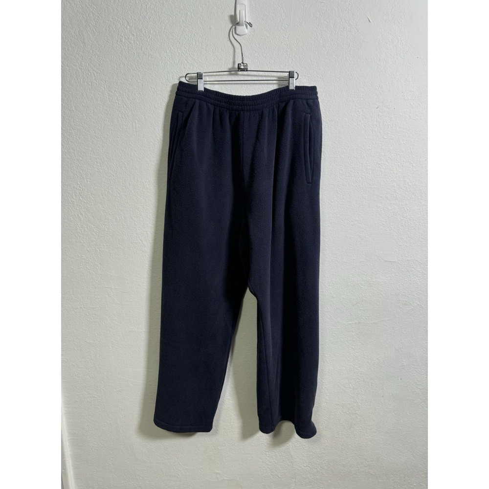NEW GAP x YEEZY YZY x BALENCIAGA Polar Fleece Navy Baggy Sweat Pants Men Sz L